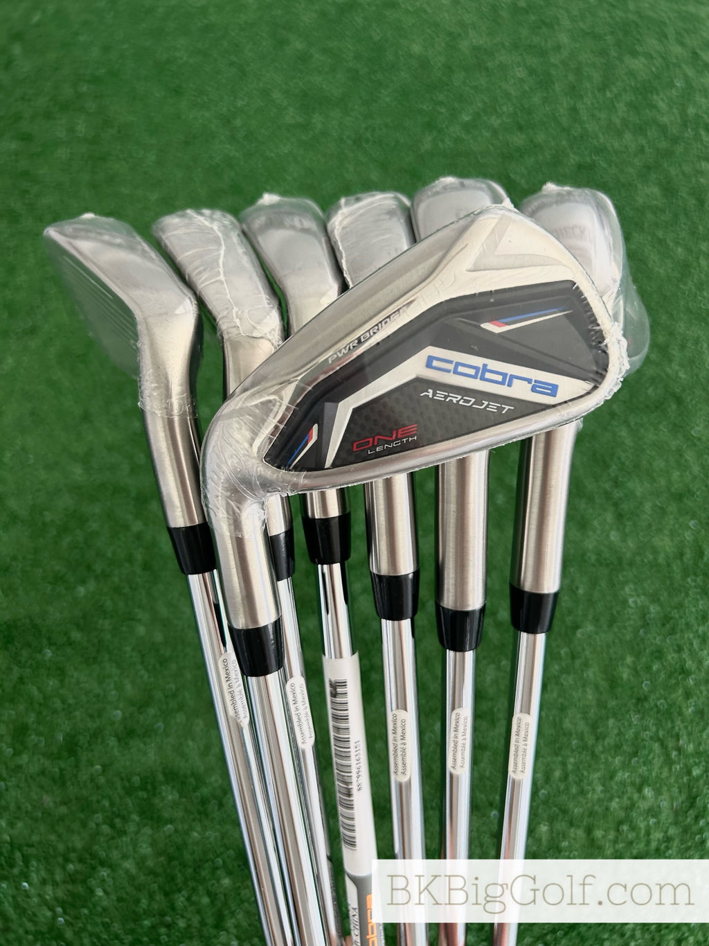 NEW LH Cobra Aerojet One Length Iron Set 5-G / KBS Tour Lite One Length Regular