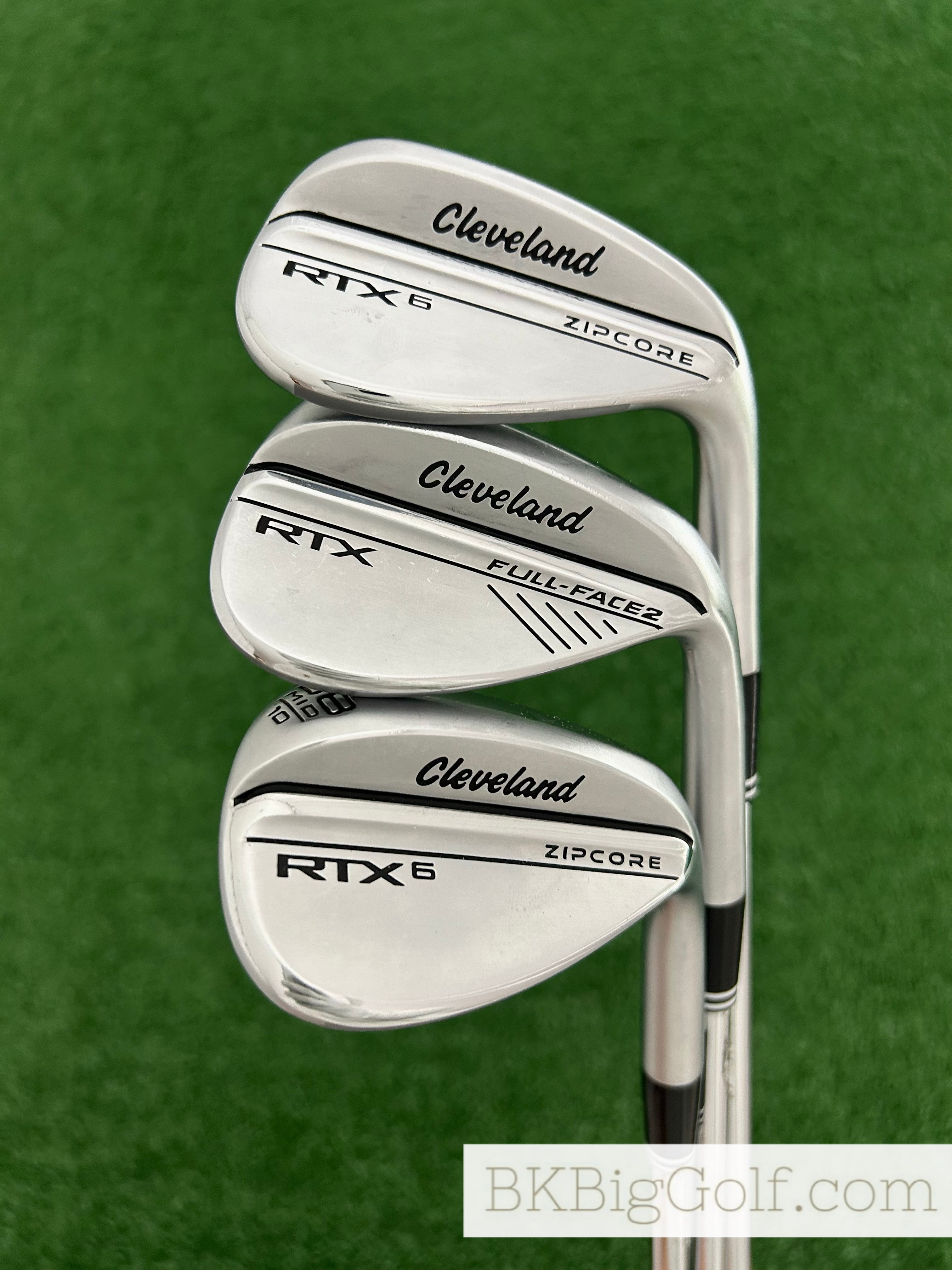 Cleveland RTX6 ZIPCORE 50°/56° 2本セット Cleveland RTX6 Zipcore / Full-Face 2 Chrome 3 Wedge Set (50, 54
