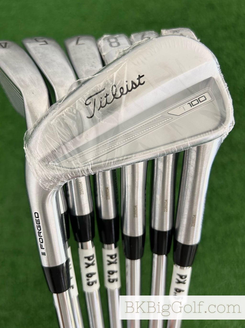 NEW / Mint LH Titleist T100 ‘23 Forged Iron Set 4-P / Project X 6.5 Extra Stiff