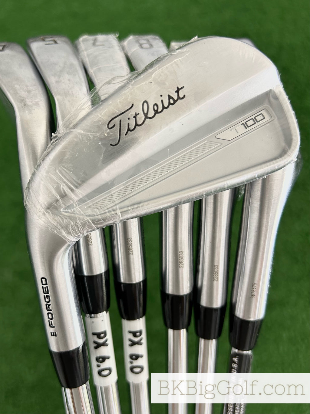 NEW / Mint LH Titleist T100 ‘23 Forged Iron Set 4-P / Project X 6.0 Stiff