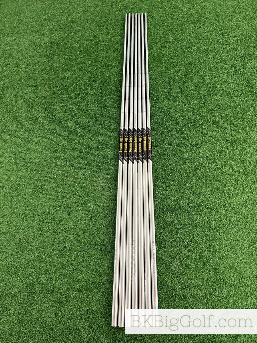 NEW Dynamic Gold Mid 115 R300 Regular Flex Steel 7pc Iron Shafts Set ...