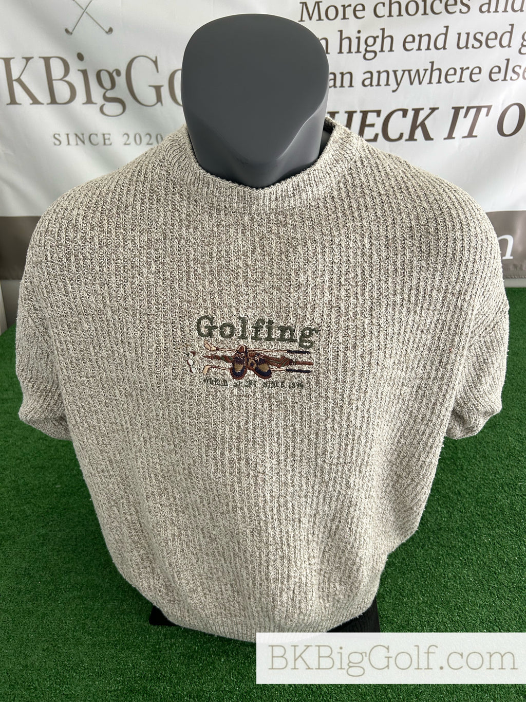 Vintage Scudder Sportswear “Golfing: World Sport Since 1814” Knit XL Sweater