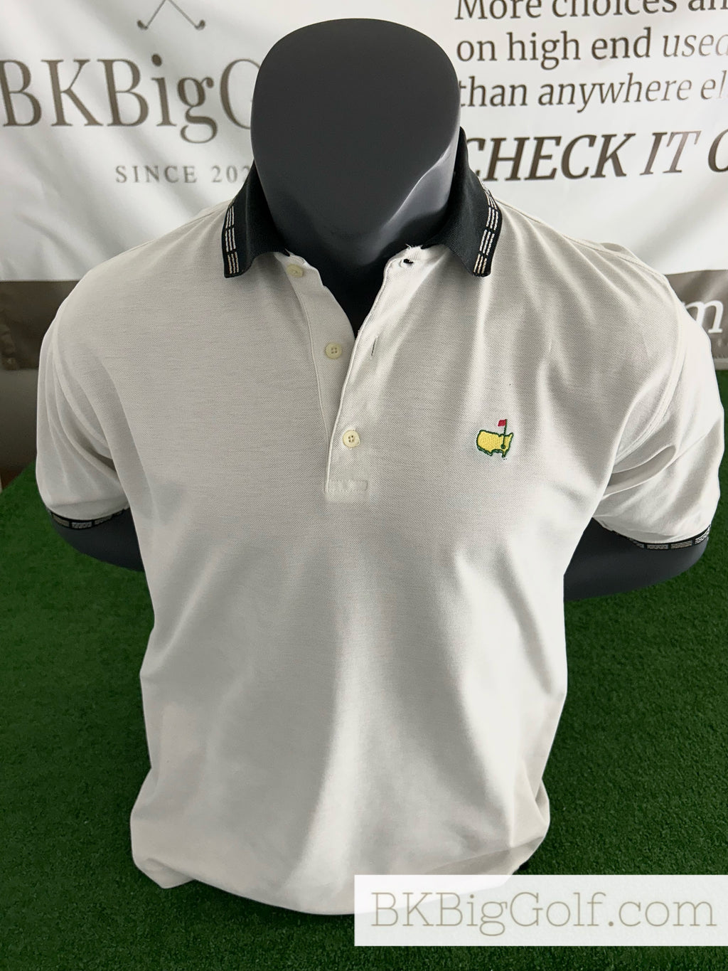 Vintage Masters Collection 100% Cotton Size L White Polo
