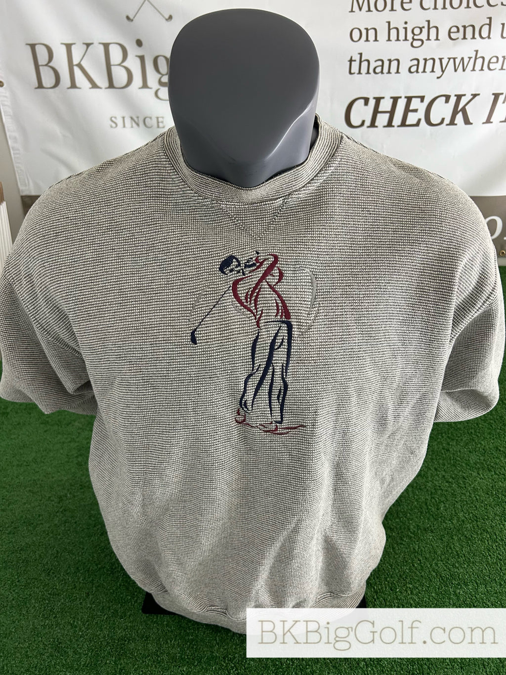Vintage Crable Classics Golfing Gentleman Gray Size L Golf Crewneck Sweater