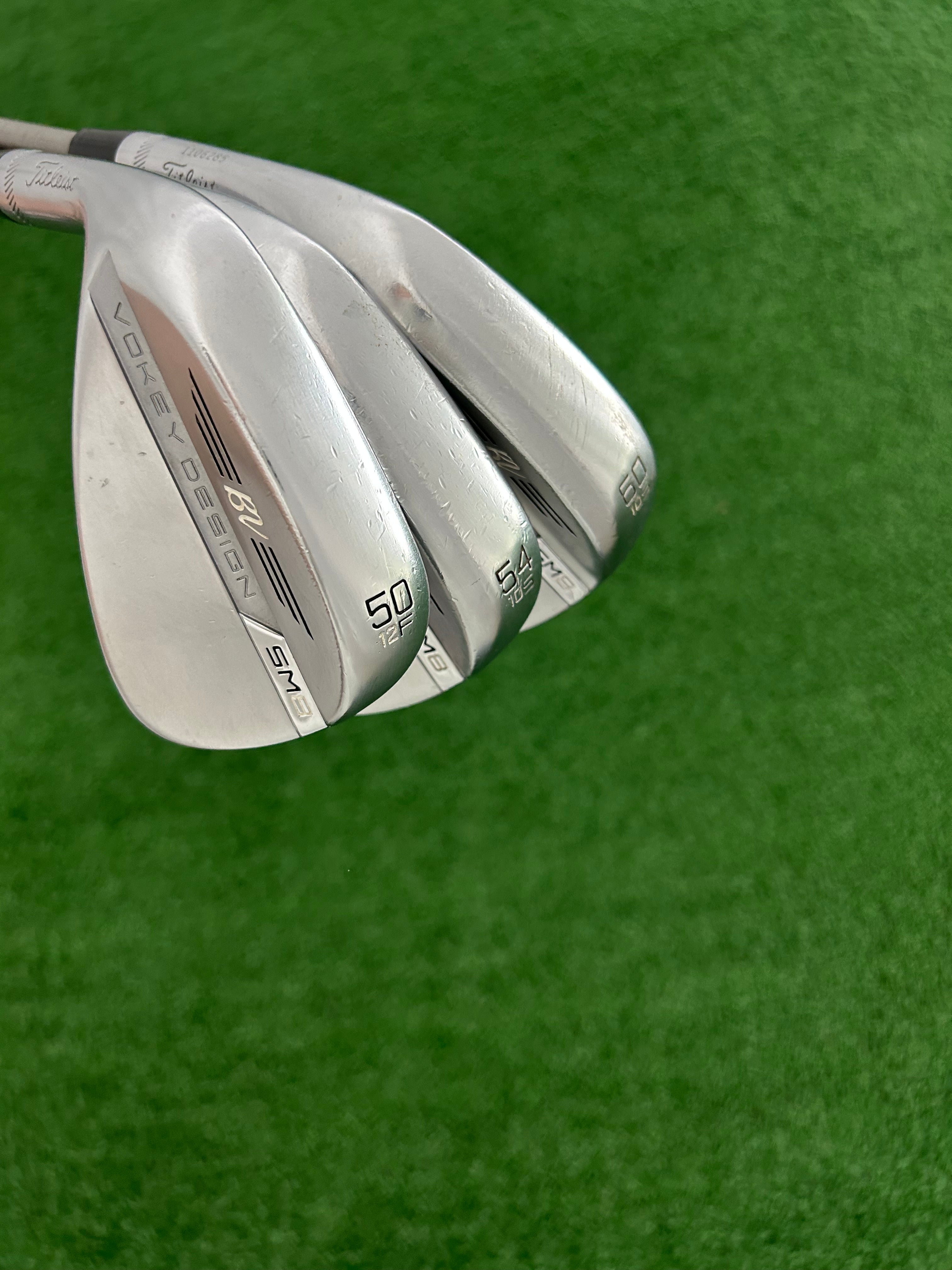 Titleist Vokey SM8 ウェッジ 3本セット 50 54 60 LH Titleist Vokey SM8 Chrome 3 Wedge Set (50, 54, & 60 Degrees