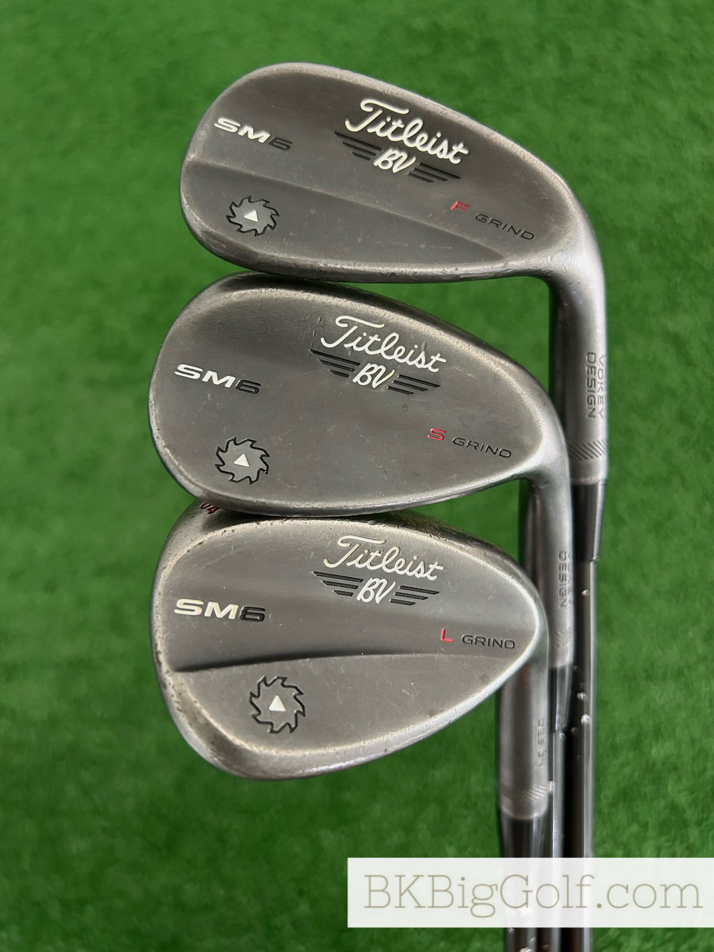 Titleist Vokey SM6 Black 3 Wedge Set (50, 54, & 58 Degrees)