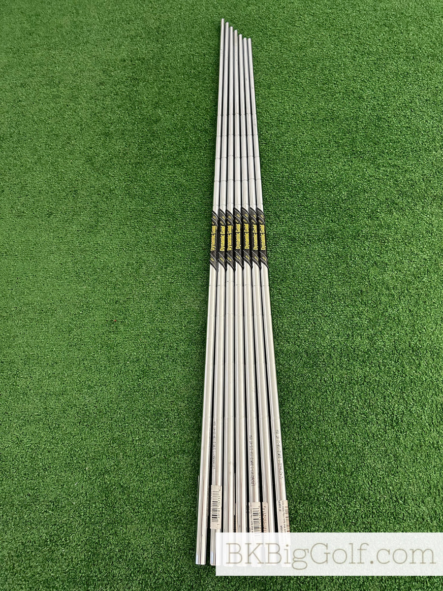 NEW True Temper Dynamic Gold 115 Mid R300 Regular Flex Steel 7pc Iron ...
