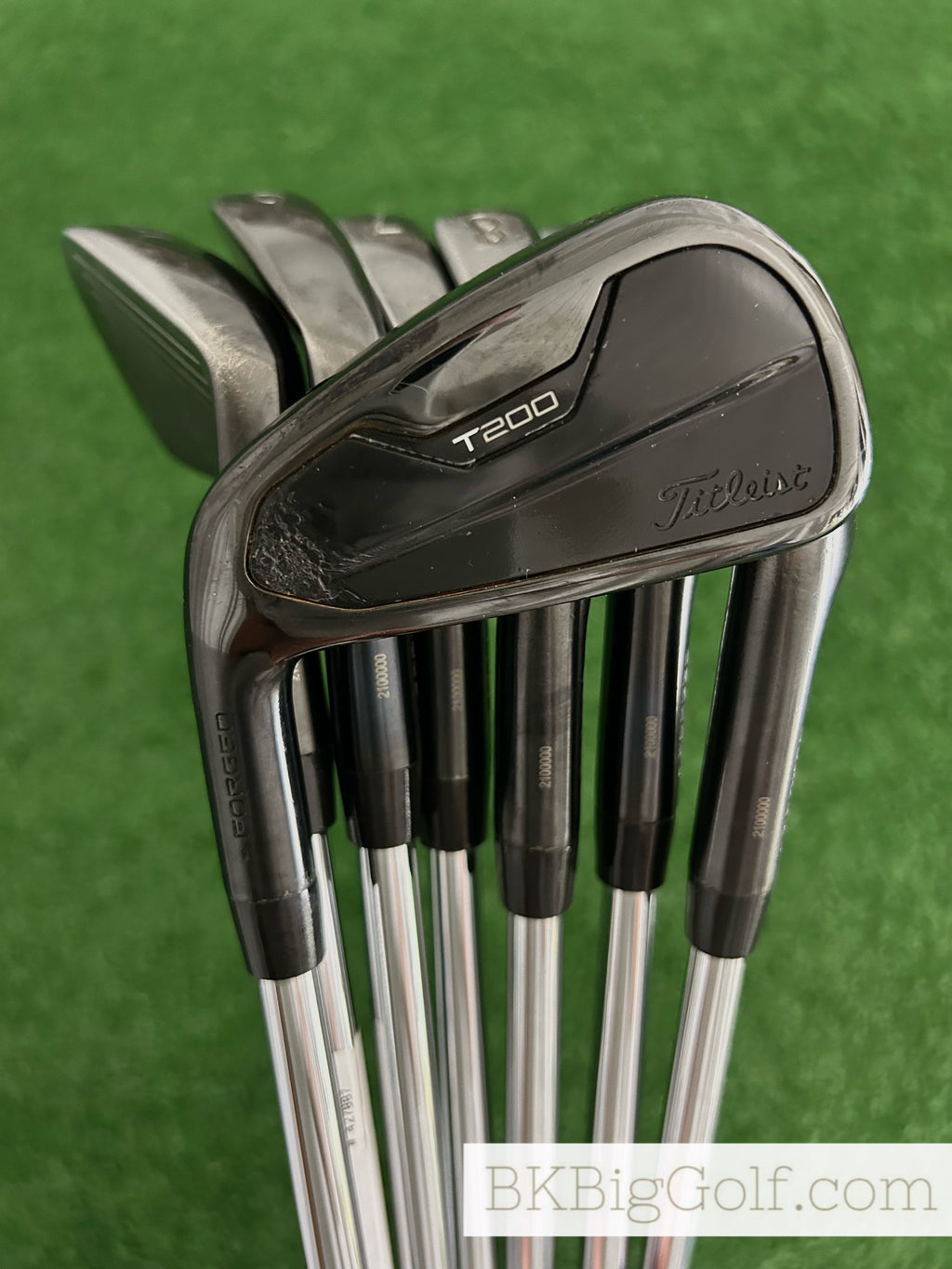 LH Titleist T200 / T100 ‘22 Forged Limited Edition Black Iron Set 4-P / Project X LZ 6.0 Stiff