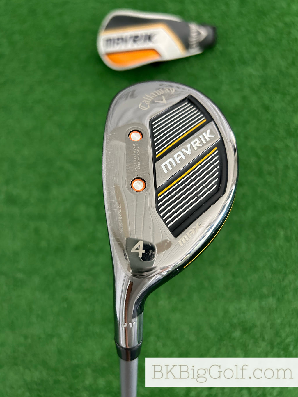 LH Callaway Mavrik 4 Hybrid w Headcover / Stiff