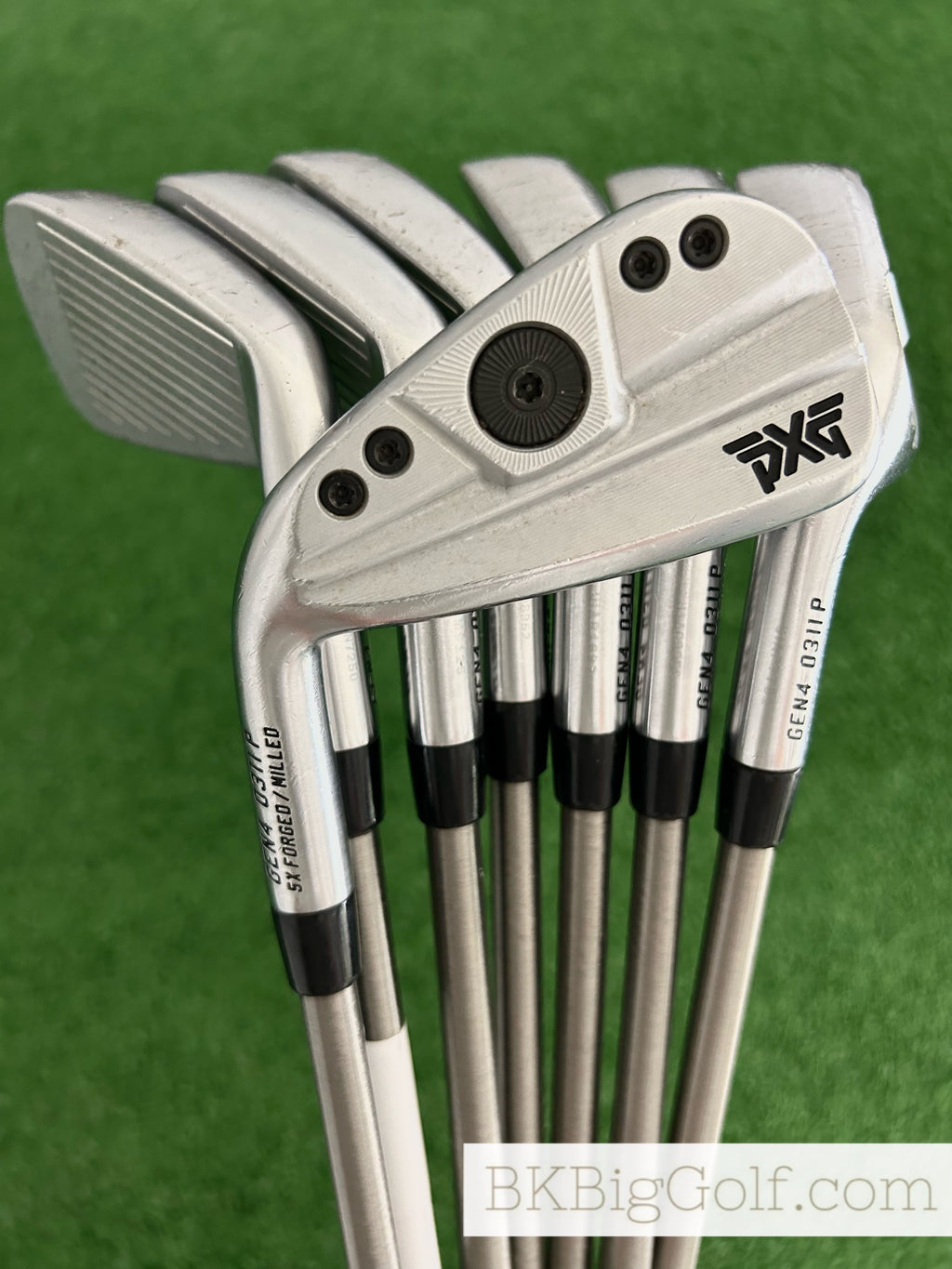 LH PXG 0311 P GEN4 Forged Iron Set 4-W / SteelFiber 115 F4 Stiff Graphite