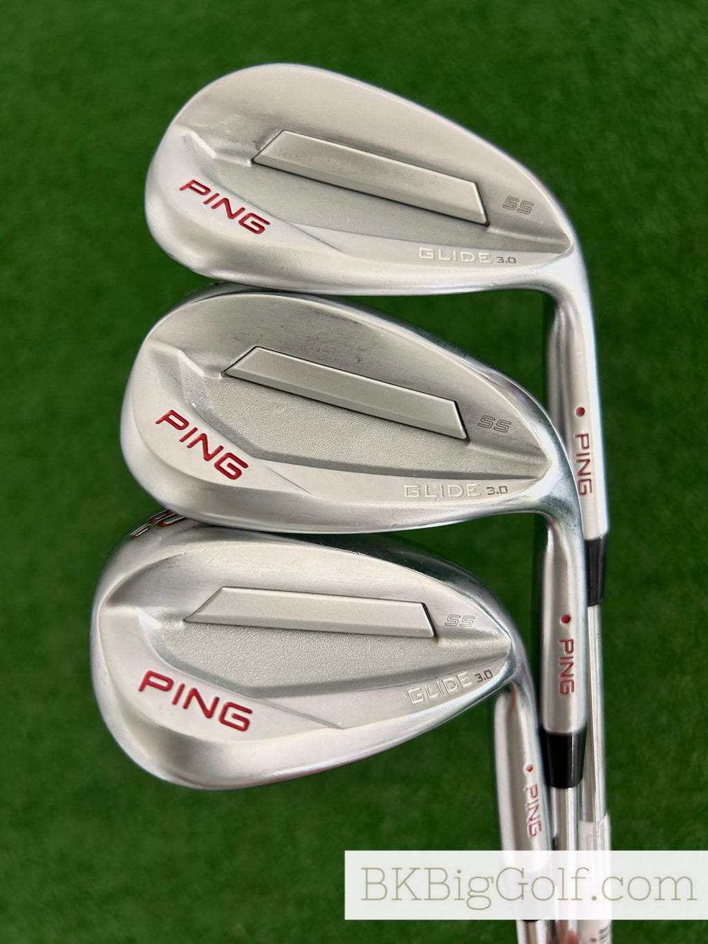 Ping Glide 3.0 Chrome Custom Red 3 Wedge Set (50, 54, & 60 Degrees)
