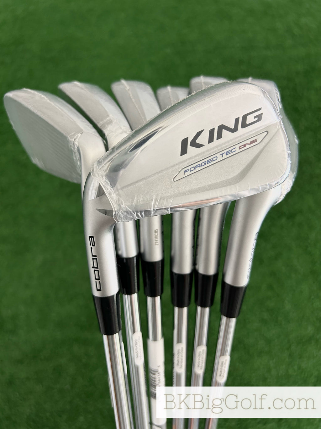 NEW LH Cobra King Forged Tec One Length Iron Set 5-G / KBS $-Taper Lite Regular