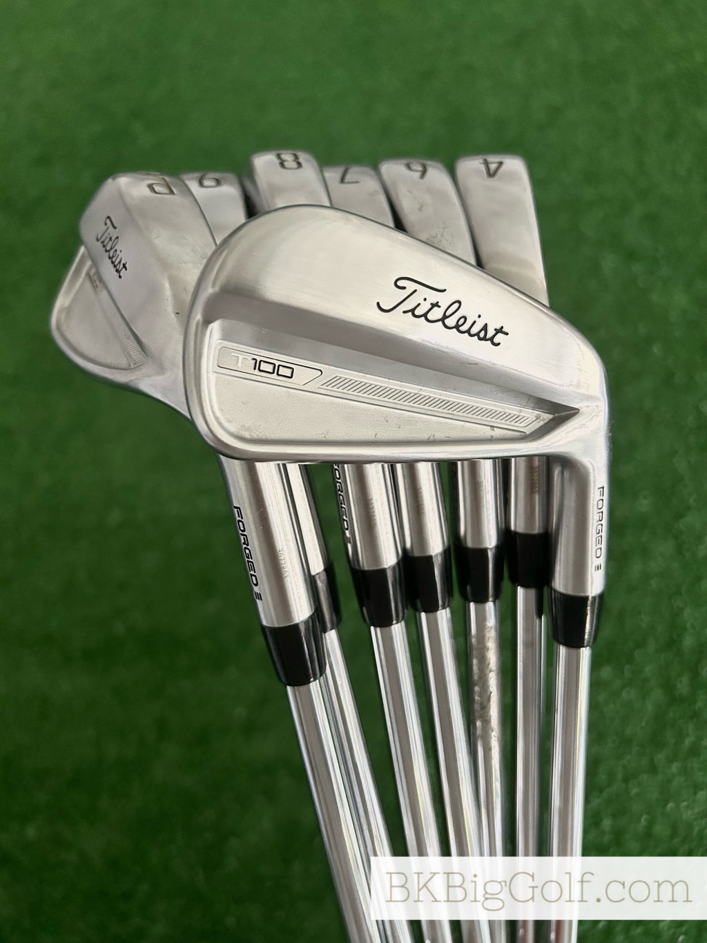 Titleist T100 Forged 2024 Iron Set 4-P / True Temper AMT White X100 Extra Stiff