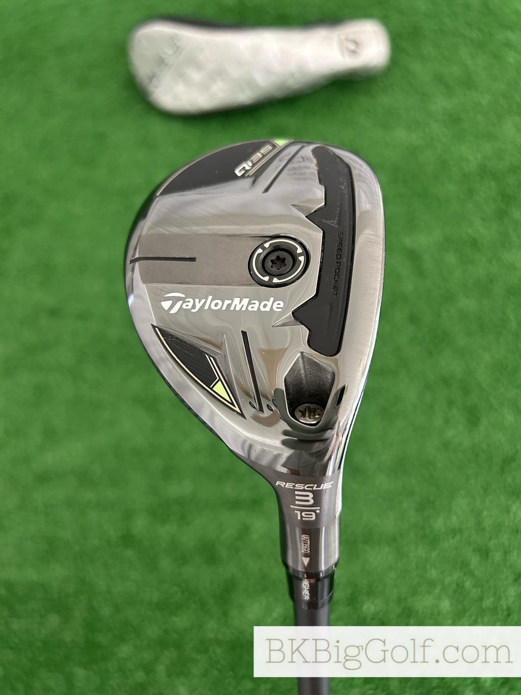 Taylormade Qi35 Rescue 19 Degree 3 Hybrid w Headcover / Stiff