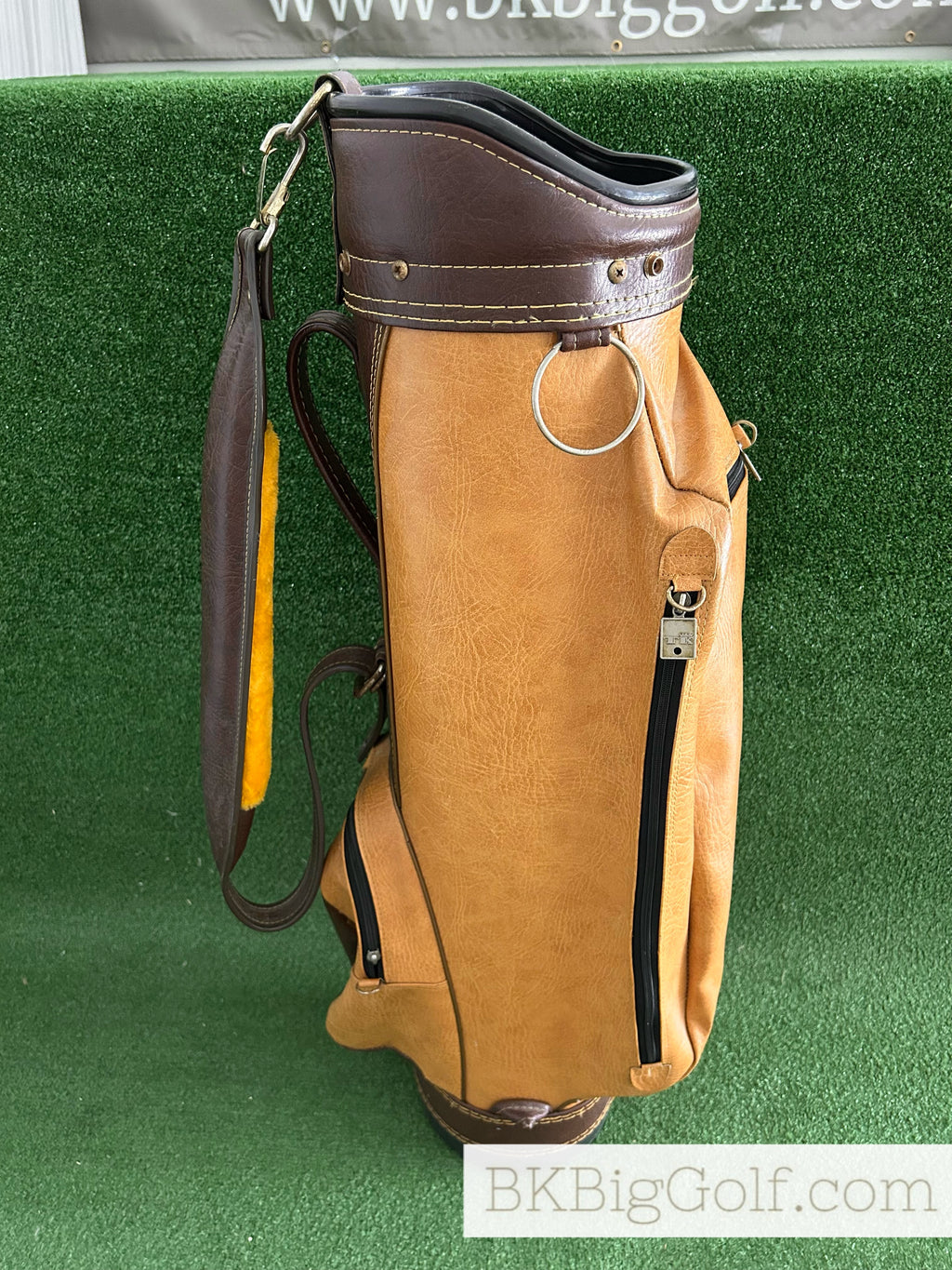 Vintage Seabrook Pro Only Leather 14 Way Cart Bag