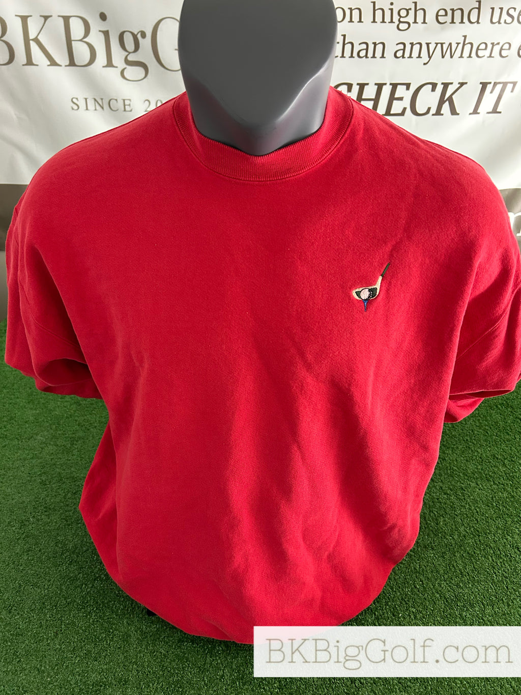 Vintage Cross Creek Red XL Embroidered Golf Sweater