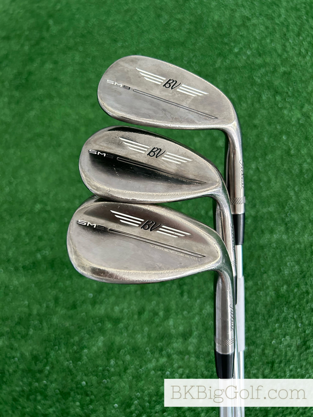 Titleist Vokey SM9 Brushed Steel 3 Wedge Set +3/4” (50, 54, & 60 Degrees)